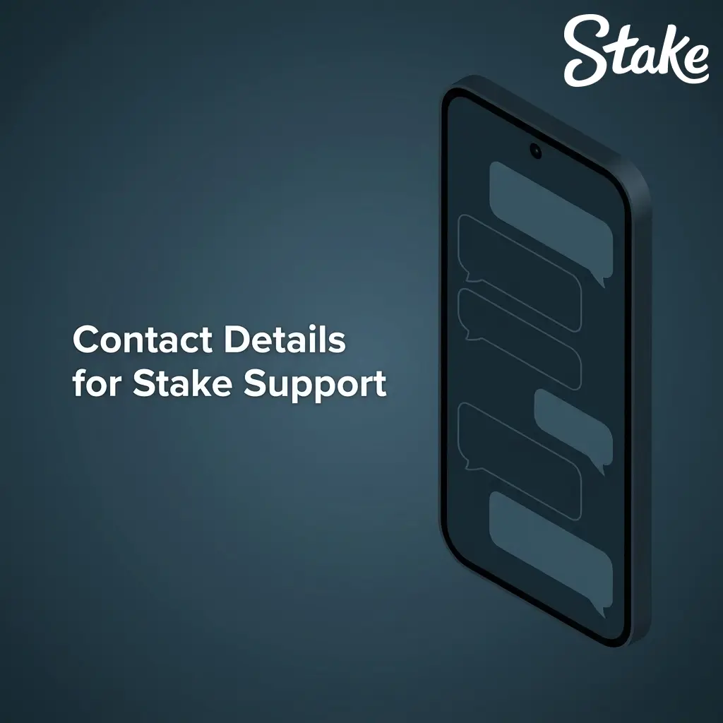 Stake support contact methods including live chat, email, help centre, and social media available 24/7