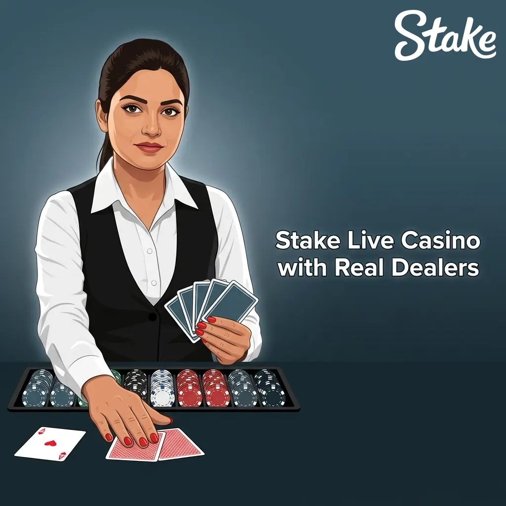 Stake Live Casino with real dealers streaming HD studio games including Crazy Time, Lightning Roulette, and Blackjack