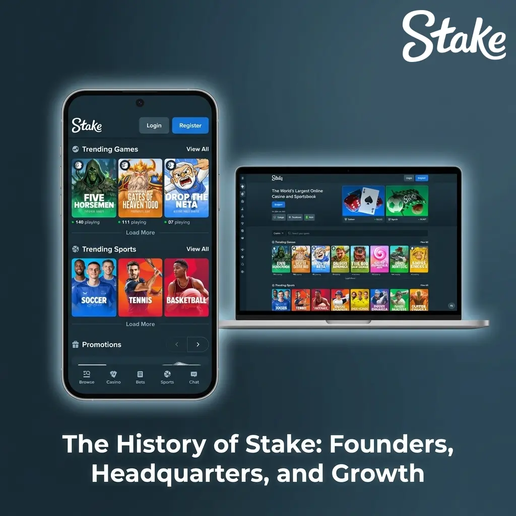 Stake casino founded in 2017 by Ed Craven and Bijan Tehrani, licensed in Curaçao, sponsors Everton FC